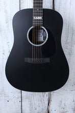 Load image into Gallery viewer, Martin DX Johnny Cash Dreadnought Acoustic Electric Guitar Jett Black w Gig Bag