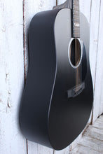 Load image into Gallery viewer, Martin DX Johnny Cash Dreadnought Acoustic Electric Guitar Jett Black w Gig Bag