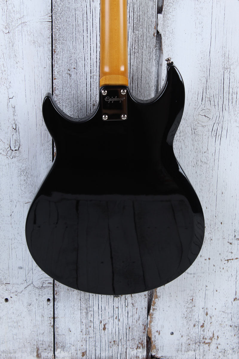 Epiphone Grabber Bass 4 String Electric Bass Guitar Ebony Finish with Gig Bag