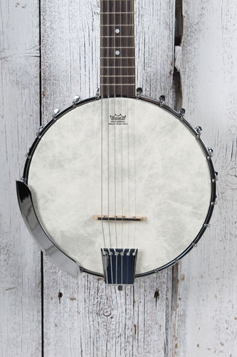 Washburn Americana Series B6 Six String Open Back Banjo with Remo Head