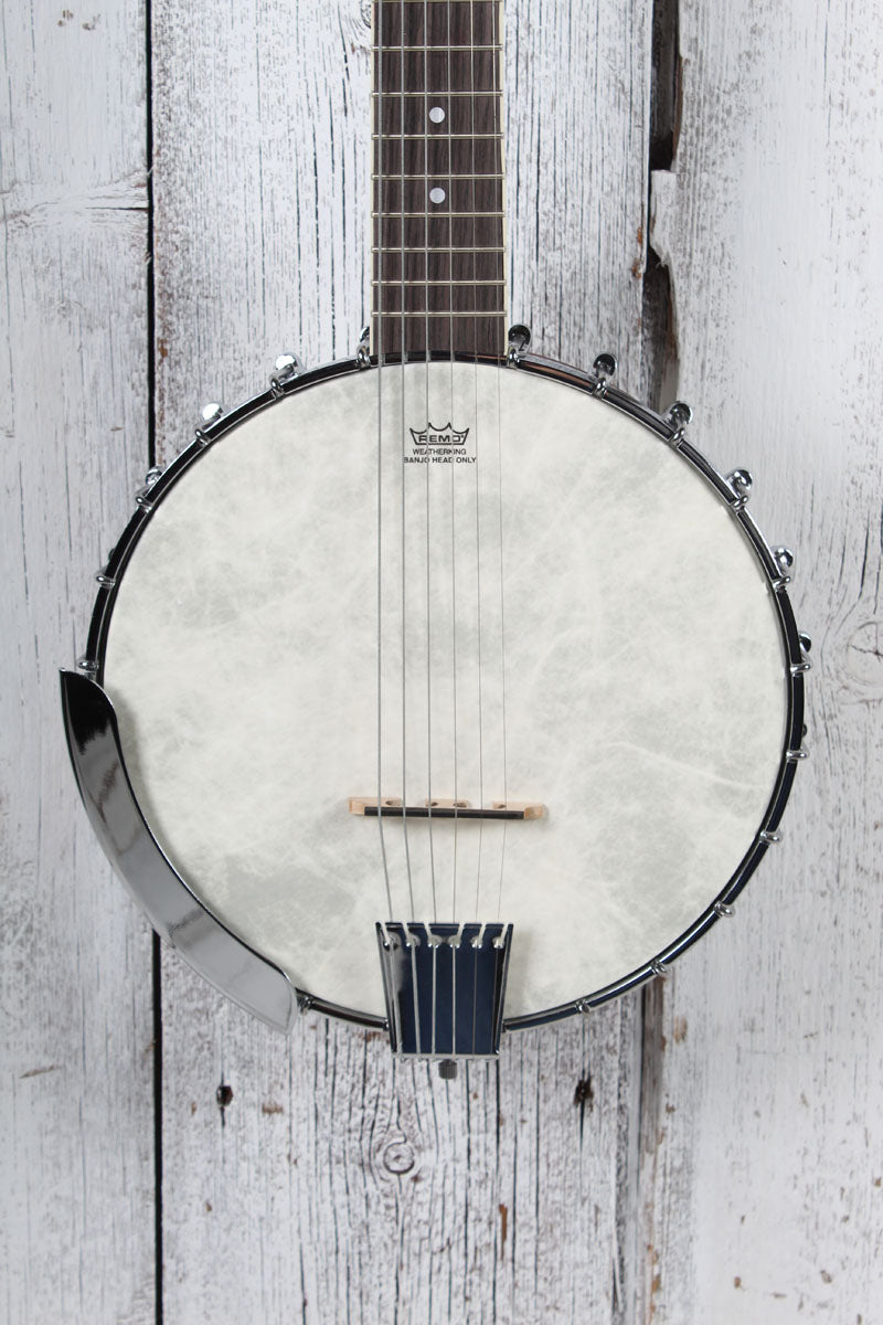 Washburn Americana Series B6 Six String Open Back Banjo with Remo Head