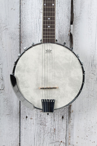 Washburn Americana Series B6 Six String Open Back Banjo with Remo Head