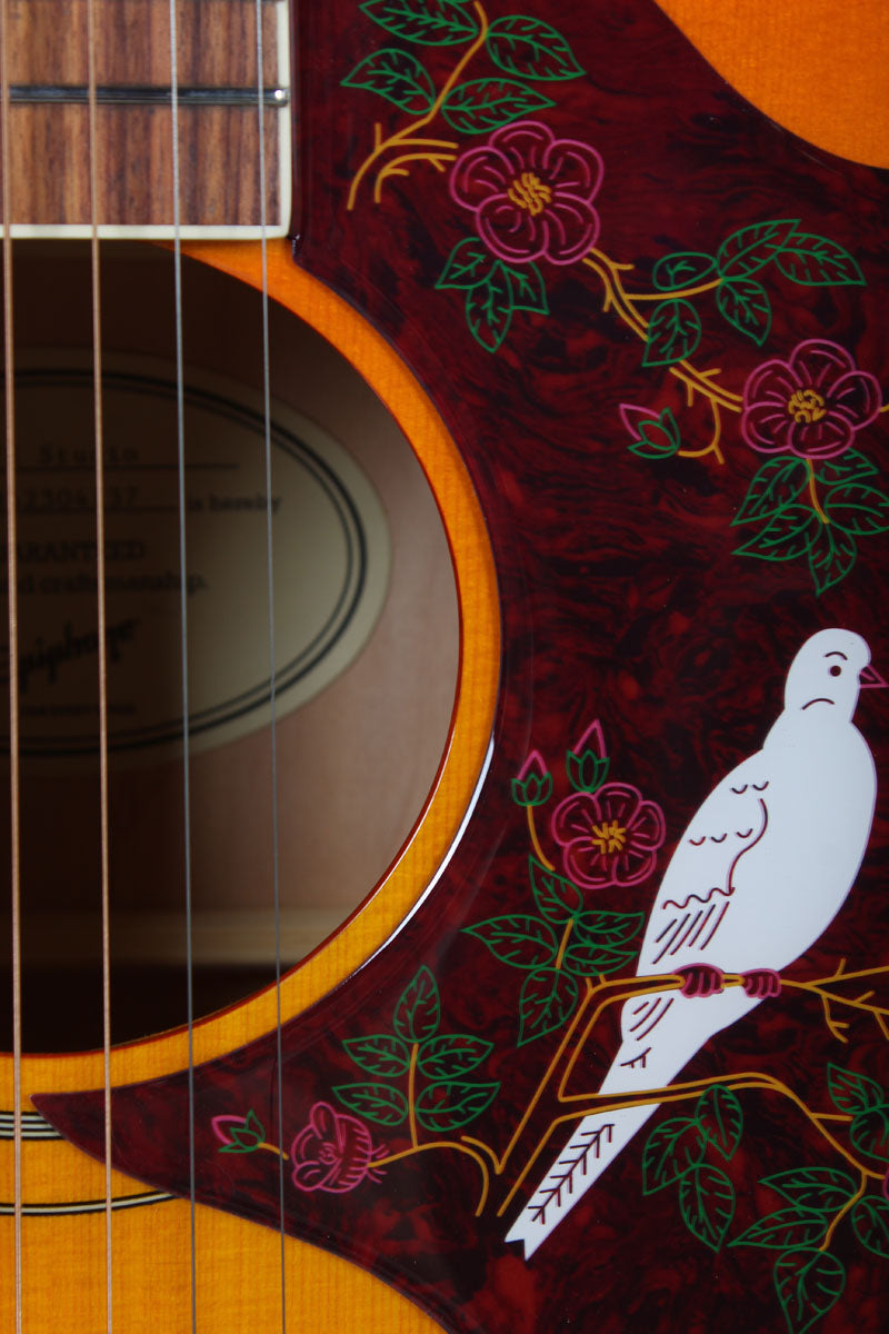 Epiphone Dove Studio Dreadnought Acoustic Electric Guitar Violinburst Finish
