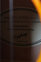 Epiphone Dove Studio Dreadnought Acoustic Electric Guitar Violinburst Finish