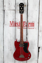 Epiphone EB-0 Short Scale Bass 4 String Electric Bass Guitar Cherry Finish