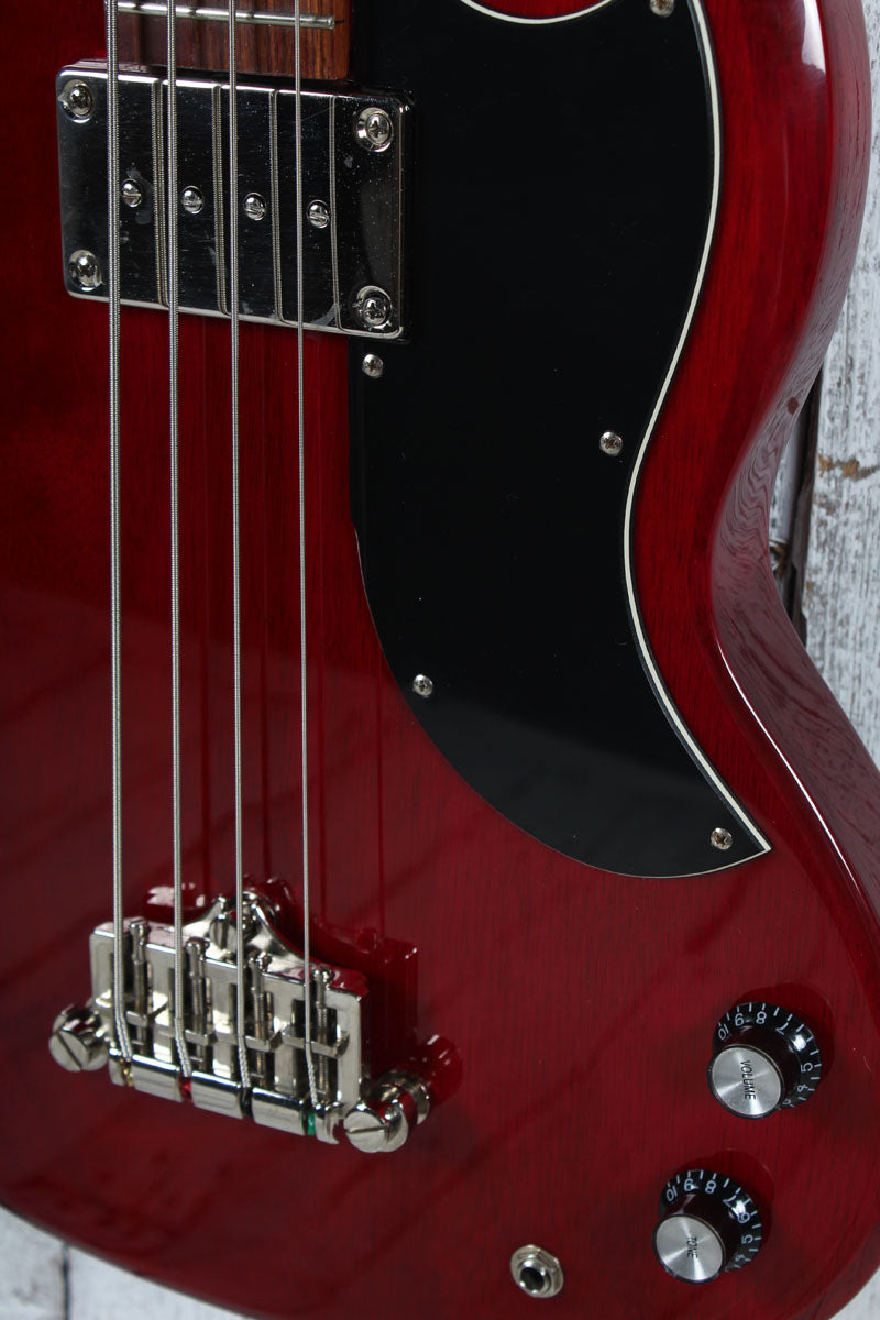 Epiphone EB-0 Short Scale Bass 4 String Electric Bass Guitar Cherry Finish