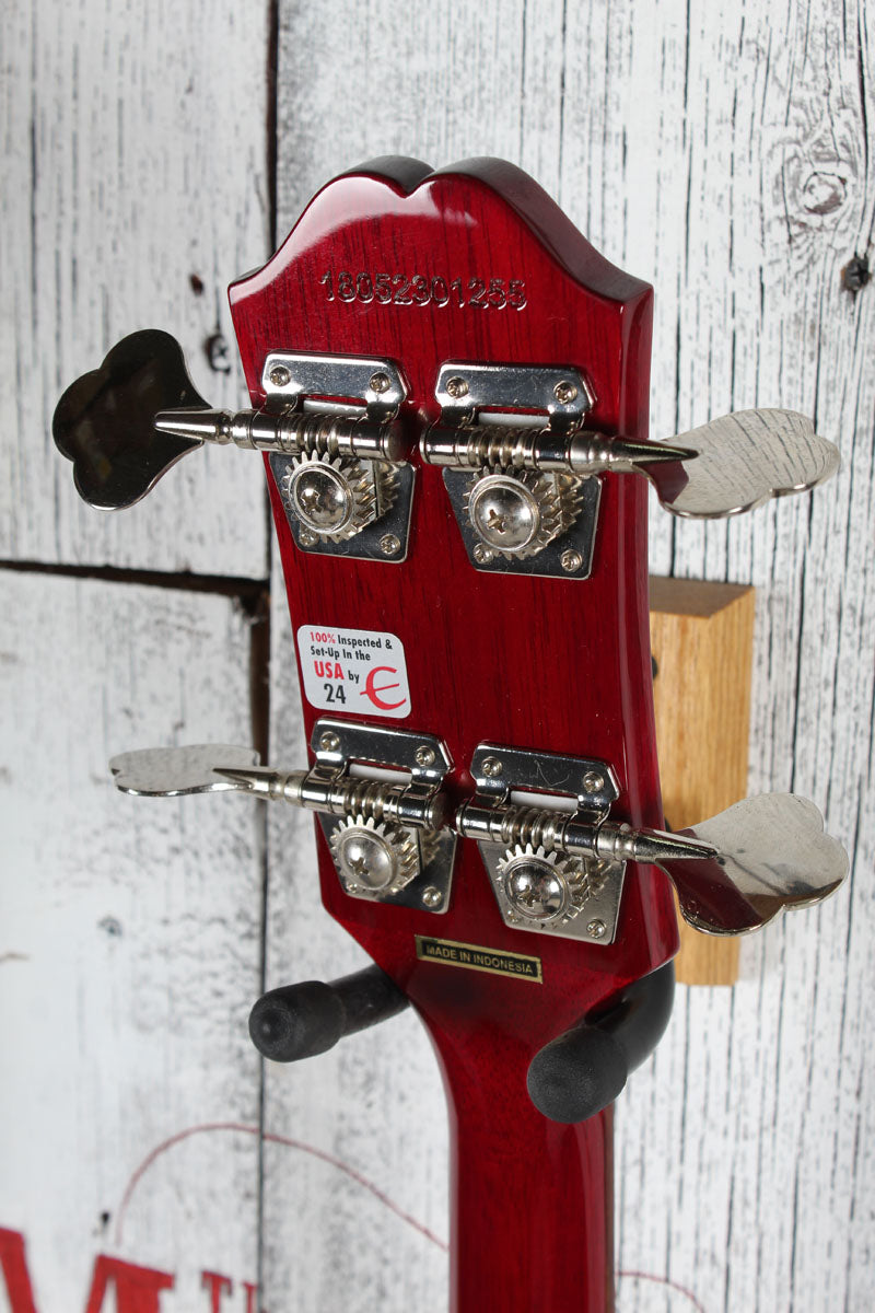 Epiphone EB-0 Short Scale Bass 4 String Electric Bass Guitar Cherry Finish