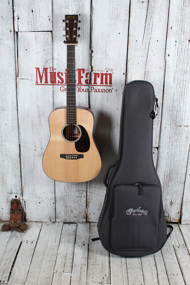 Martin D Jr-E Dreadnought Junior Acoustic Electric Guitar Natural with Gig Bag