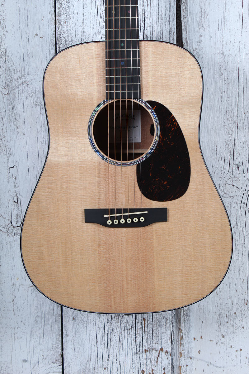 Martin D Jr-E Dreadnought Junior Acoustic Electric Guitar Natural with Gig Bag
