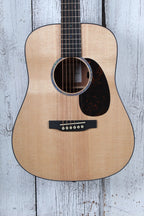 Martin D Jr-E Dreadnought Junior Acoustic Electric Guitar Natural with Gig Bag