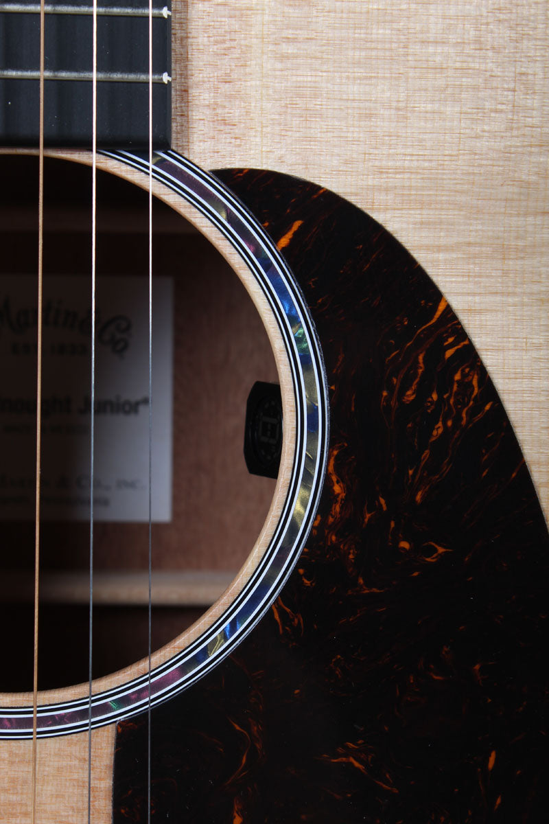 Martin D Jr-E Dreadnought Junior Acoustic Electric Guitar Natural with Gig Bag