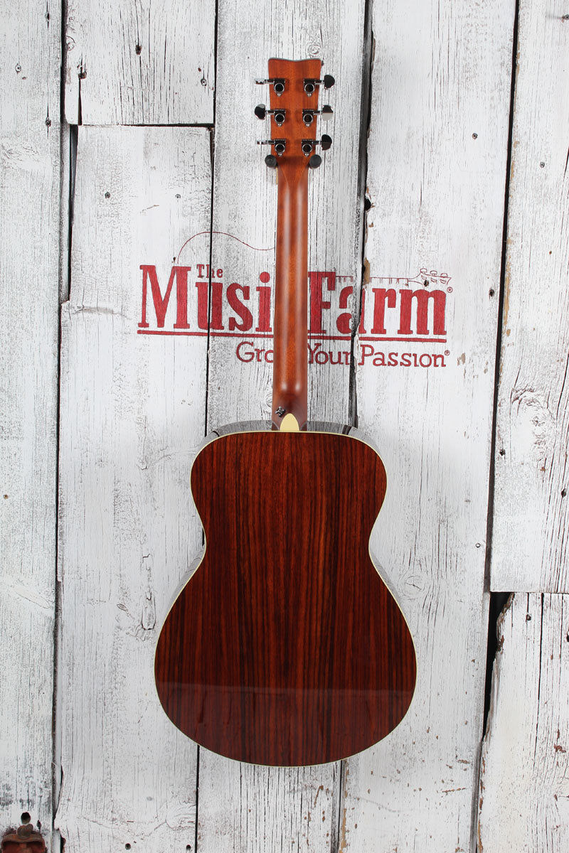 Yamaha FS830 DSR Concert Body Acoustic Guitar Solid Spruce Top Dusk Sun Red