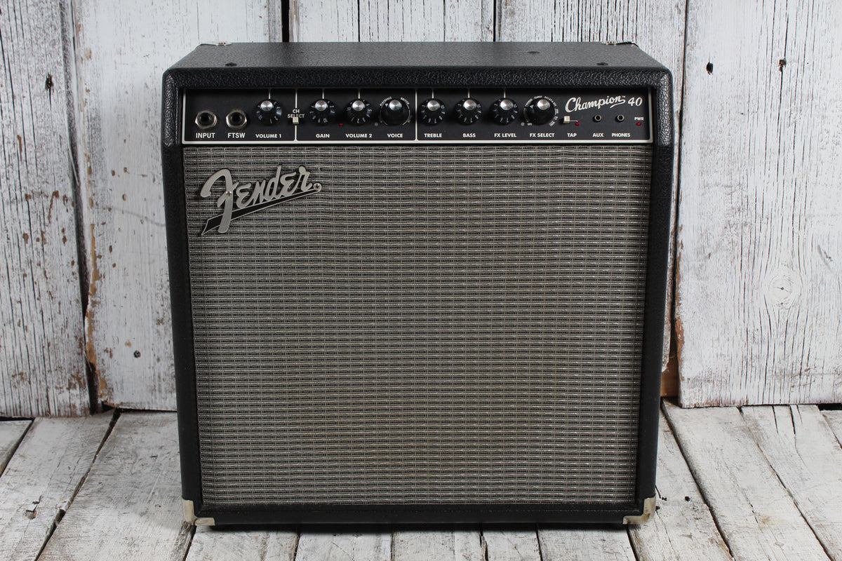 Fender 2019 Champion 40 Electric Guitar Combo Amplifier 2 Channel 40 Watt 1 x 12 Amp