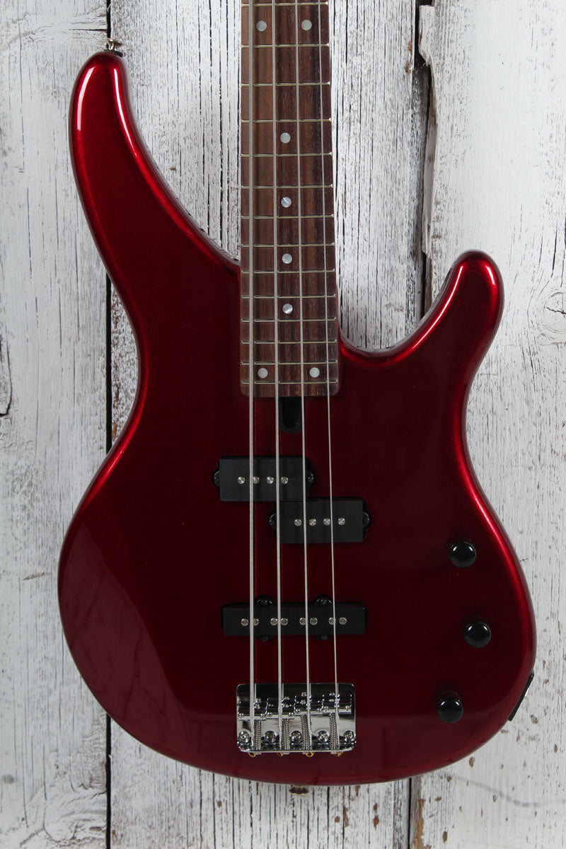 Yamaha TRBX174 RM Double Cutaway 4 String Electric Bass Guitar Red Metallic