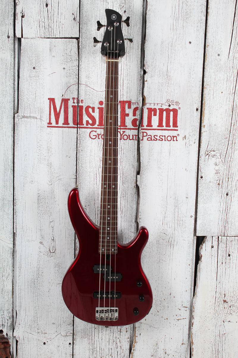 Yamaha TRBX174 RM Double Cutaway 4 String Electric Bass Guitar Red Metallic