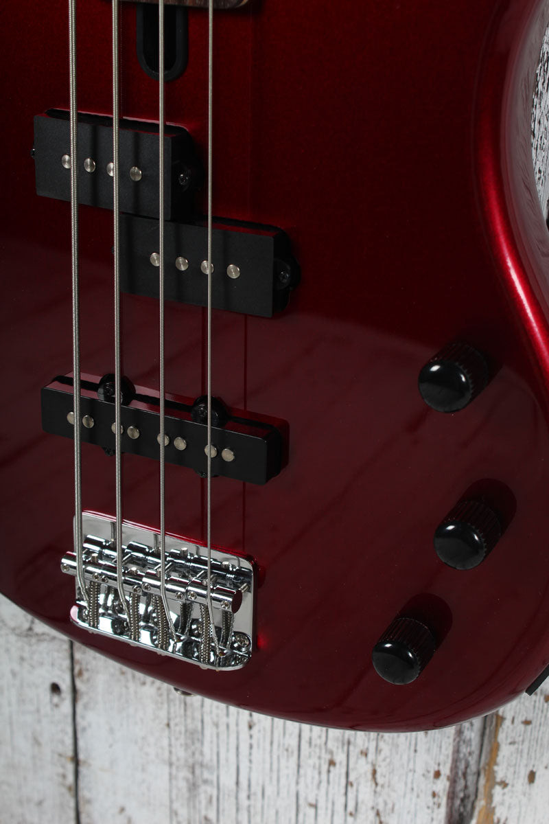 Yamaha TRBX174 RM Double Cutaway 4 String Electric Bass Guitar Red Metallic