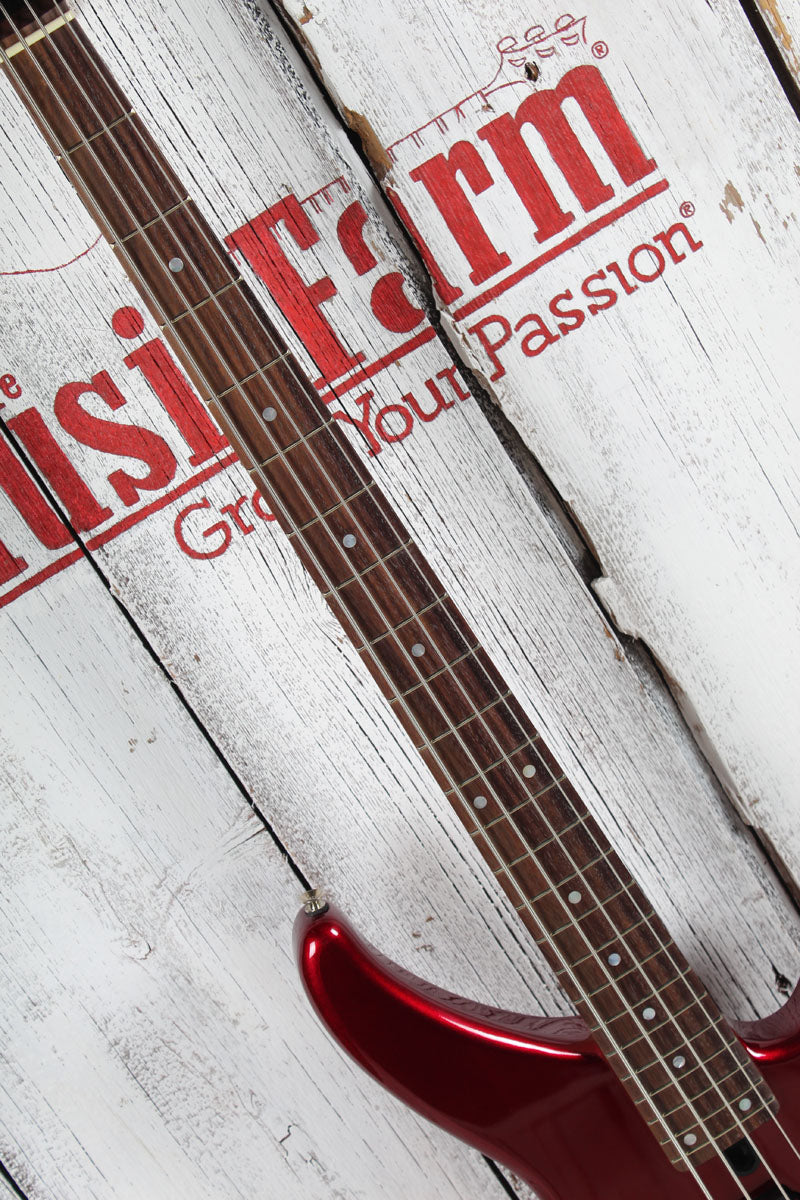 Yamaha TRBX174 RM Double Cutaway 4 String Electric Bass Guitar Red Metallic
