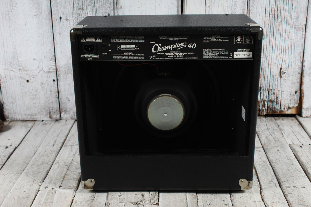 Fender 2019 Champion 40 Electric Guitar Combo Amplifier 2 Channel 40 Watt 1 x 12 Amp