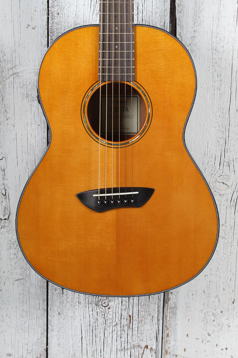 Yamaha CSF-TA TransAcoustic Parlor Acoustic Electric Guitar with Gig Bag Main image