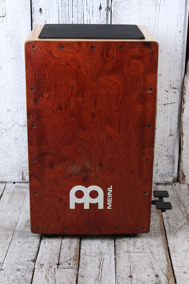 Meinl CAJ100BU-M Ergo Shaped Pedal Cajon with Padded Seat Natural