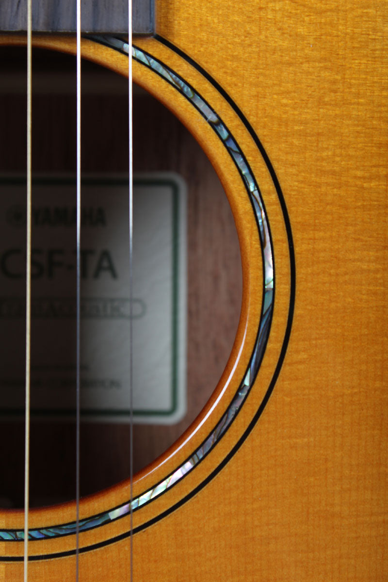 Yamaha CSF-TA TransAcoustic Parlor Acoustic Electric Guitar with Gig Bag