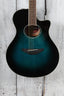 Yamaha APX600 Thinline Cutaway Acoustic Electric Guitar Oriental Blue Burst