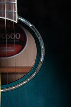 Yamaha APX600 Thinline Cutaway Acoustic Electric Guitar Oriental Blue Burst