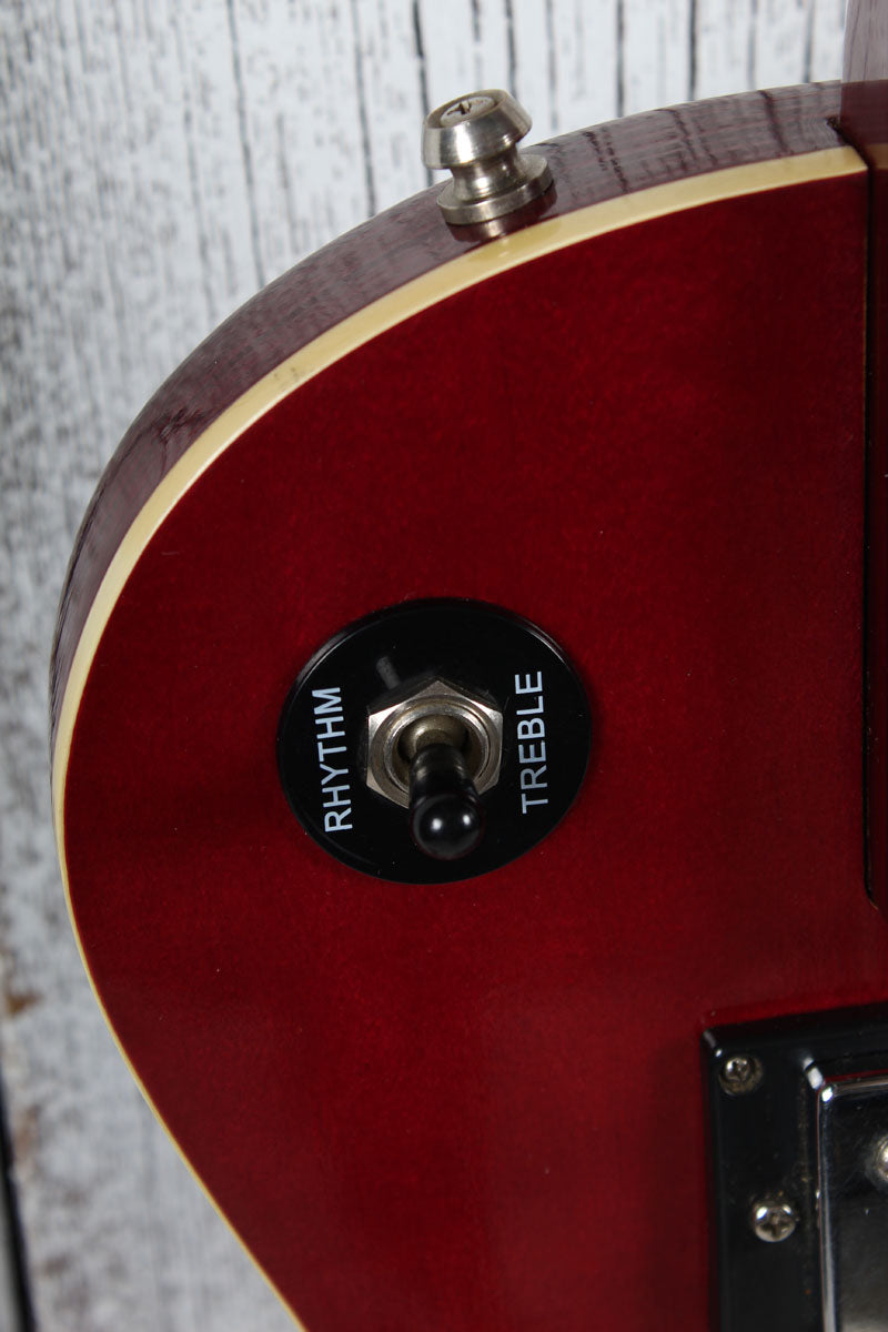 Lotus L500 Solid Body Electric Guitar Wine Red Finish
