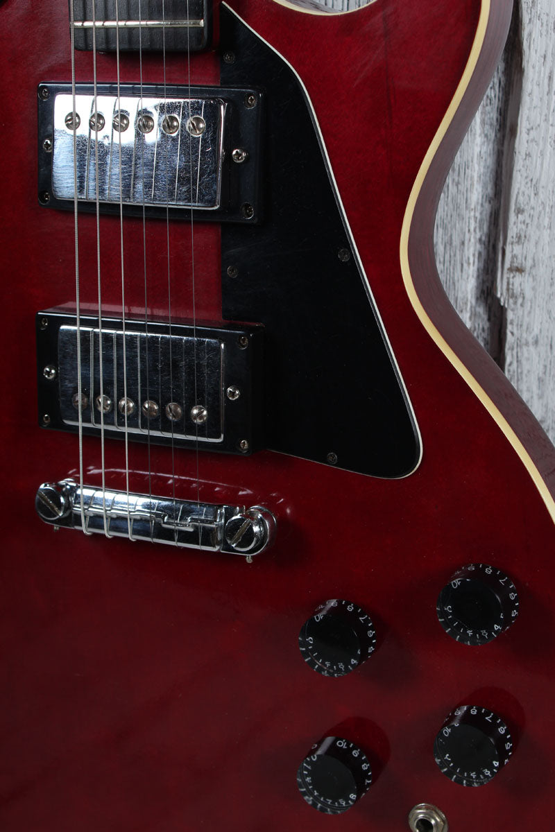 Lotus L500 Solid Body Electric Guitar Wine Red Finish