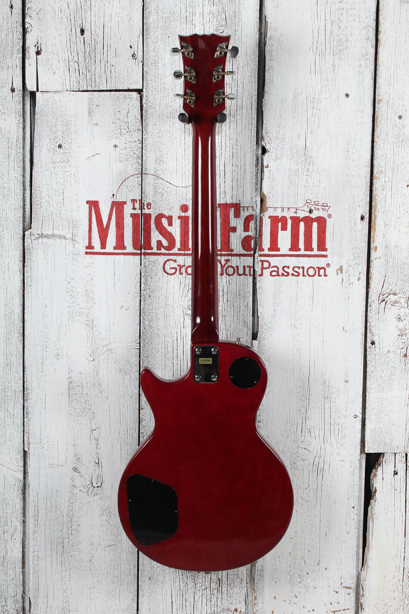 Lotus L500 Solid Body Electric Guitar Wine Red Finish