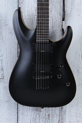 Schecter Demon-6 Solid Body Electric Guitar Aged Black Satin Finish