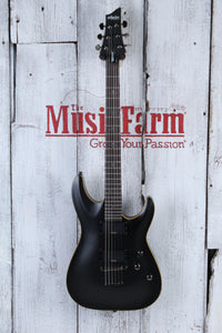 Schecter Demon-6 Solid Body Electric Guitar Aged Black Satin Finish