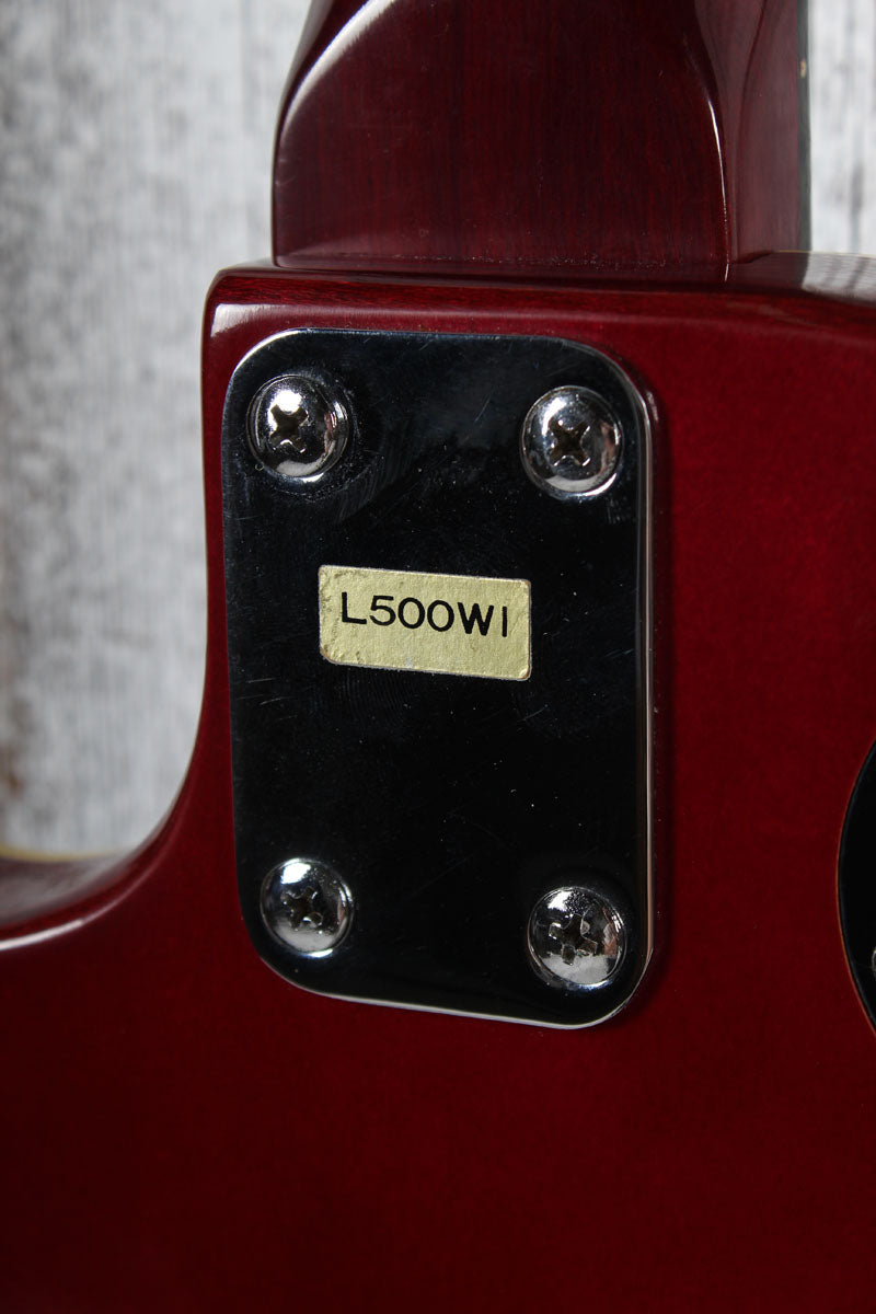 Lotus L500 Solid Body Electric Guitar Wine Red Finish