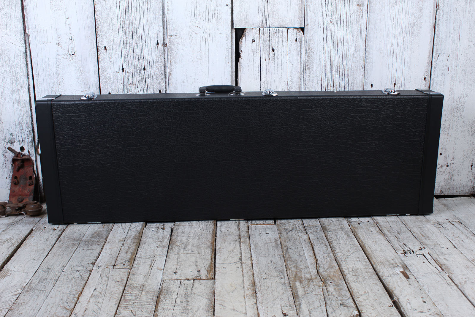 On Stage GCB6000B Electric Bass Guitar Hardshell Case Velvet Foam Interior Black Main image