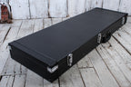 On Stage GCB6000B Electric Bass Guitar Hardshell Case Velvet Foam Interior Black