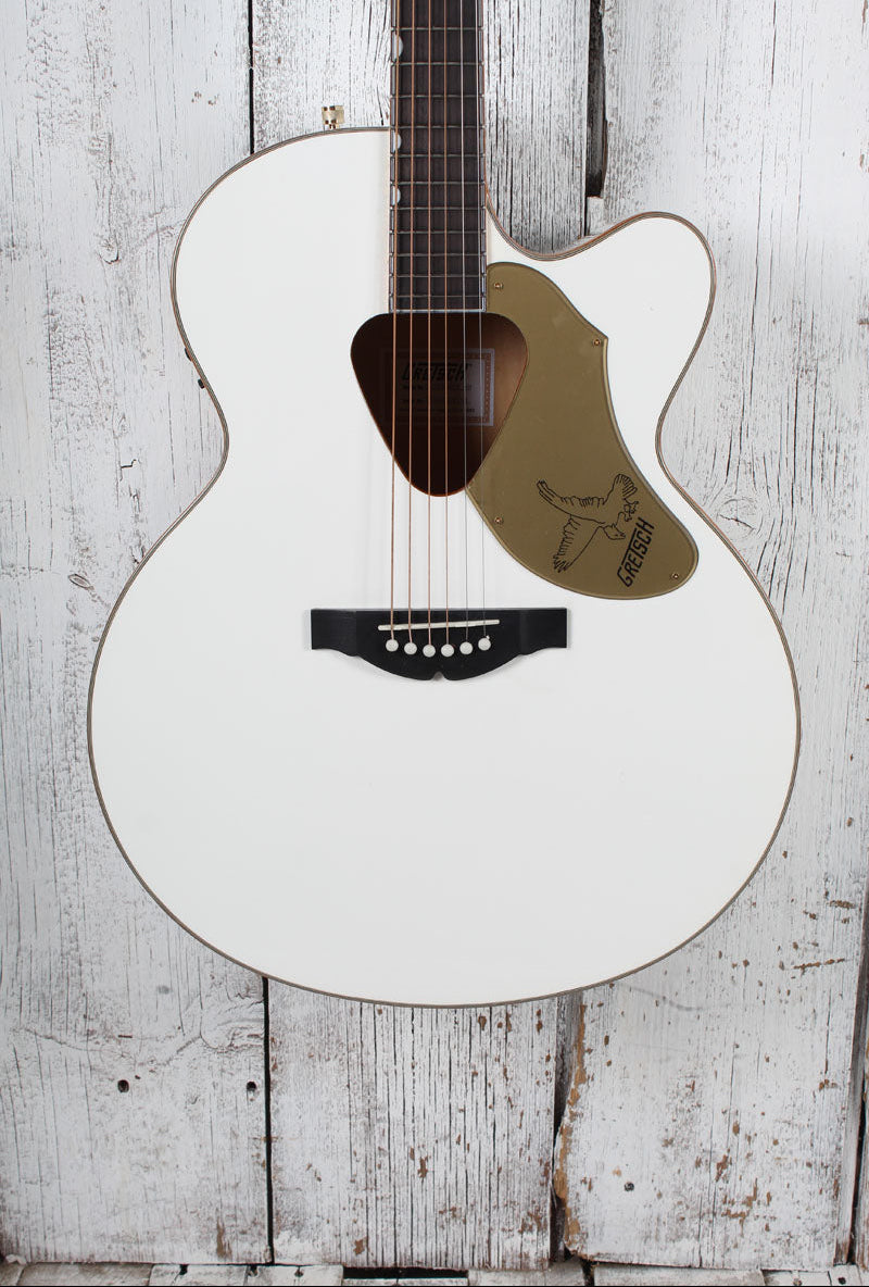 Gretsch G5022CWFE Rancher Falcon Jumbo Cutaway Acoustic Electric Guitar White