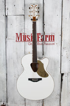 Gretsch G5022CWFE Rancher Falcon Jumbo Cutaway Acoustic Electric Guitar White