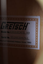 Gretsch G5022CWFE Rancher Falcon Jumbo Cutaway Acoustic Electric Guitar White