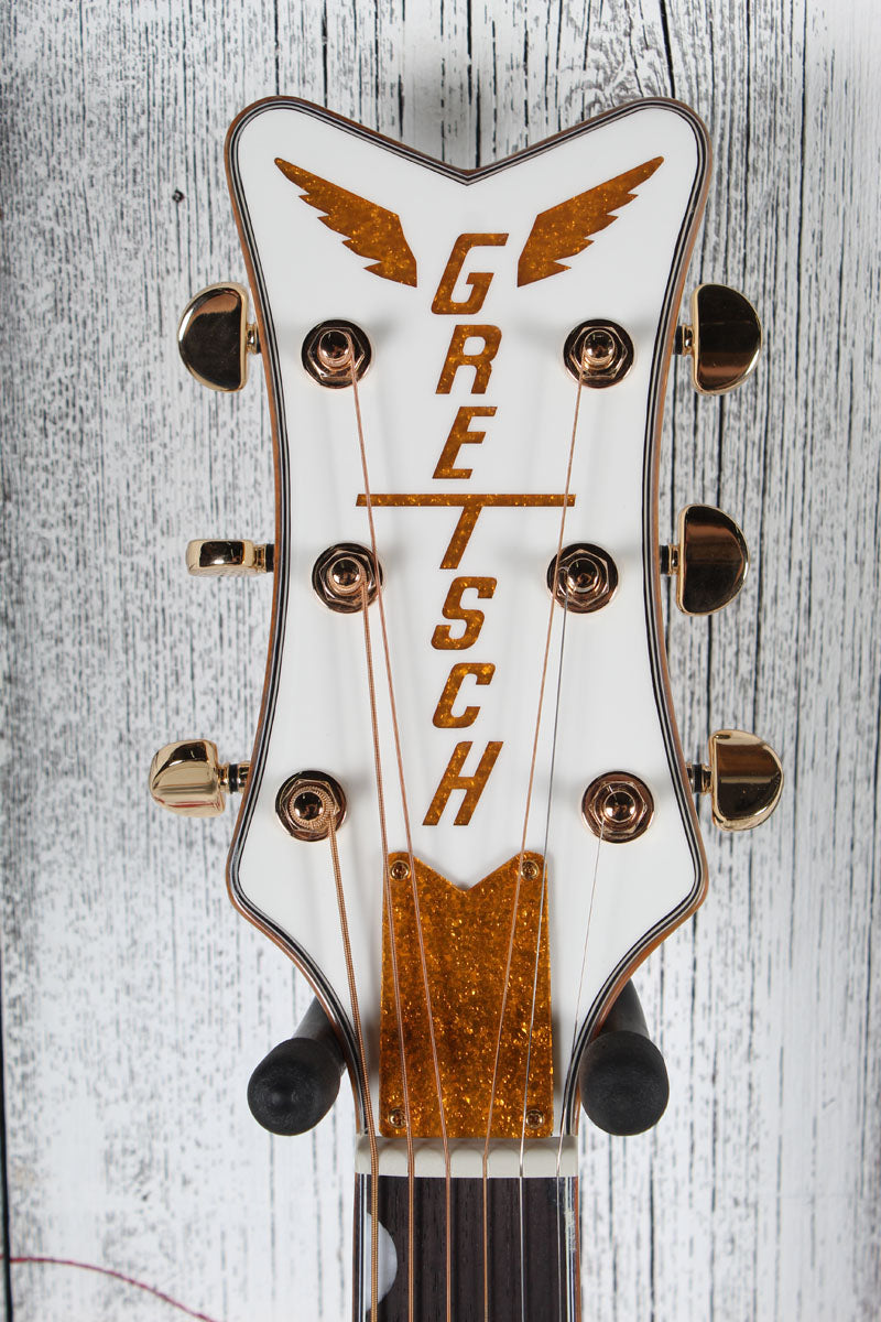 Gretsch G5022CWFE Rancher Falcon Jumbo Cutaway Acoustic Electric Guitar White