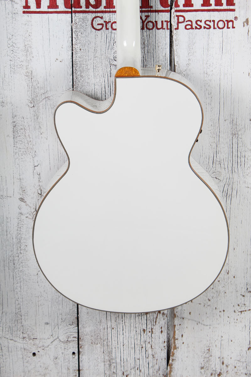 Gretsch G5022CWFE Rancher Falcon Jumbo Cutaway Acoustic Electric Guitar White