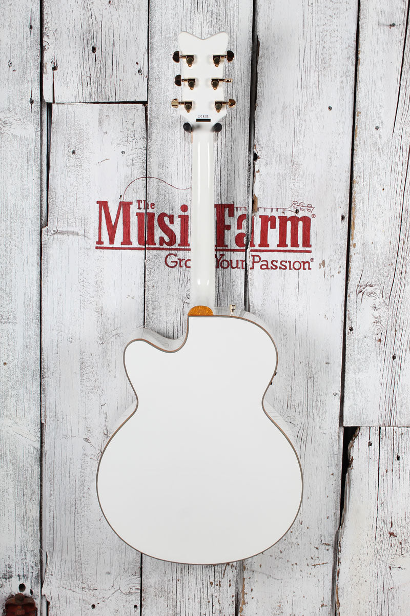 Gretsch G5022CWFE Rancher Falcon Jumbo Cutaway Acoustic Electric Guitar White