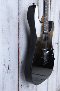 Schecter C-1 Standard Electric Guitar Figured Burl Top Black Fade Burst Burl