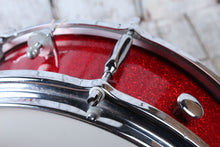 Load image into Gallery viewer, Sonor Vintage 60&#39;s Beech Snare Drum 5 x 14 Snare Drum Red Sparkle