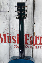 Load image into Gallery viewer, Jay Turser Jay Jr 3/4 Size Dreadnought Acoustic Guitar Flame Top Blue Sunburst