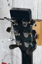 Load image into Gallery viewer, Jay Turser Jay Jr 3/4 Size Dreadnought Acoustic Guitar Flame Top Blue Sunburst