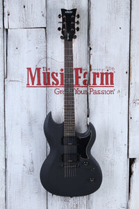 Schecter Demon Series Demon S-II Solid Body Electric Guitar Satin Black Finish