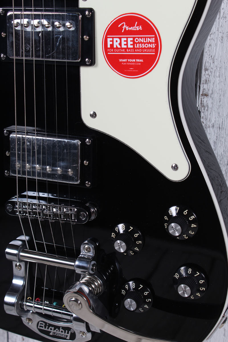 Squier Paranormal Troublemaker Telecaster Deluxe Bigsby Electric Guitar Black