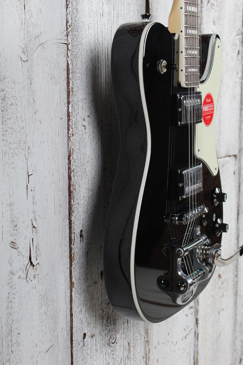 Squier Paranormal Troublemaker Telecaster Deluxe Bigsby Electric Guitar Black