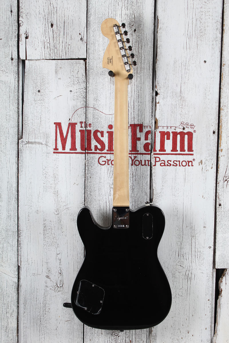 Squier Paranormal Troublemaker Telecaster Deluxe Bigsby Electric Guitar Black
