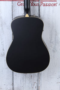Fender Joe Strummer Campfire Acoustic Electric Guitar Matte Black with Gig Bag